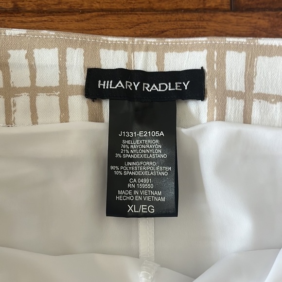 NWT Hilary Radley Womens Skort Skirt Black A Line Stretch Pockets Inner Shorts - Picture 8 of 13